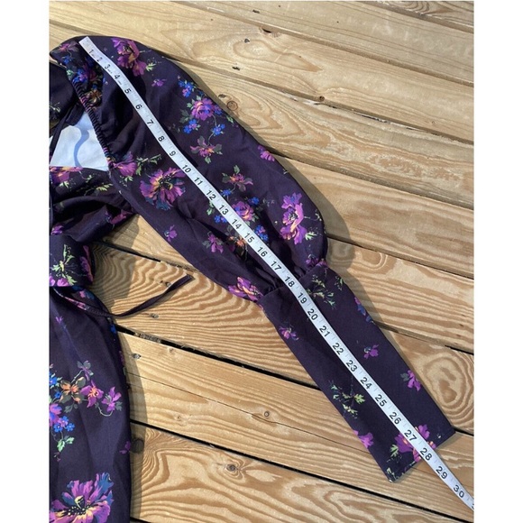 Long sleeve puff shoulder mini dress - Picture 6 of 8